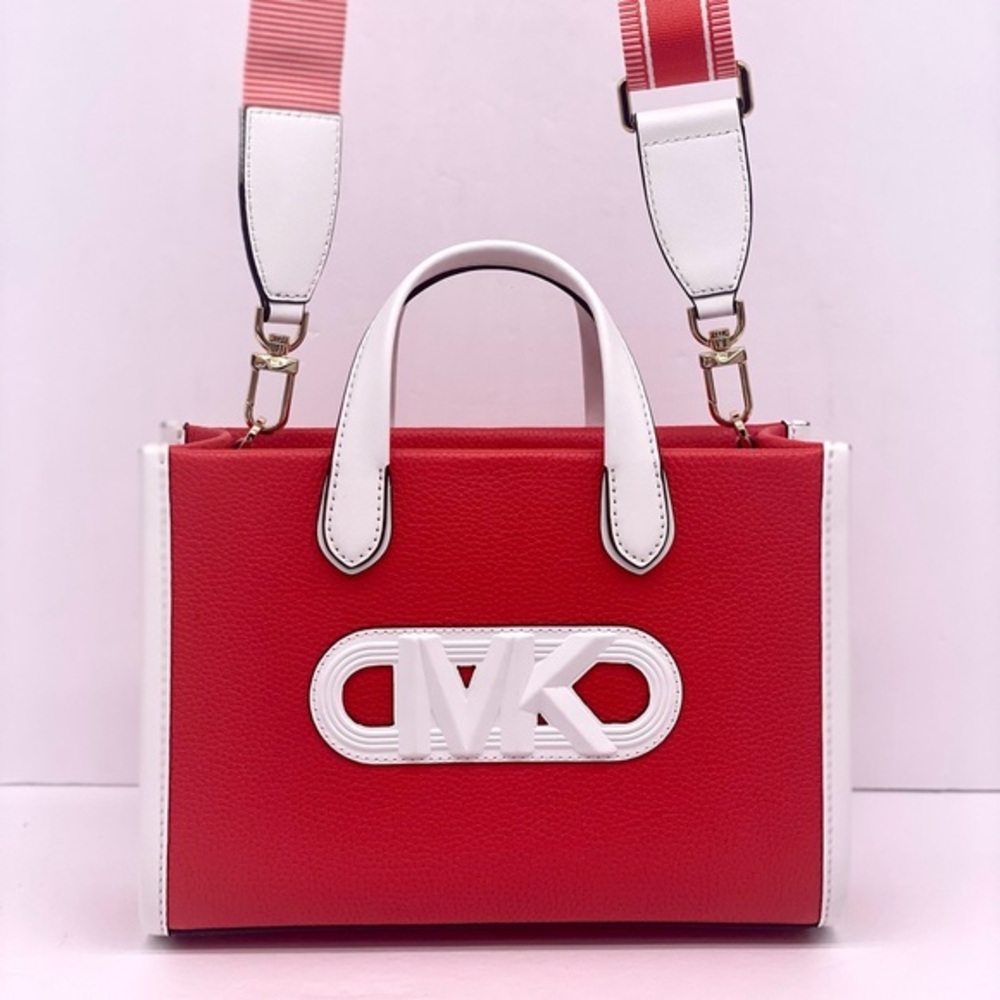 Michael Kors Gigi Small Embossed Pebbled Leather Messenger Bag